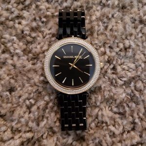Black MK Darci watch